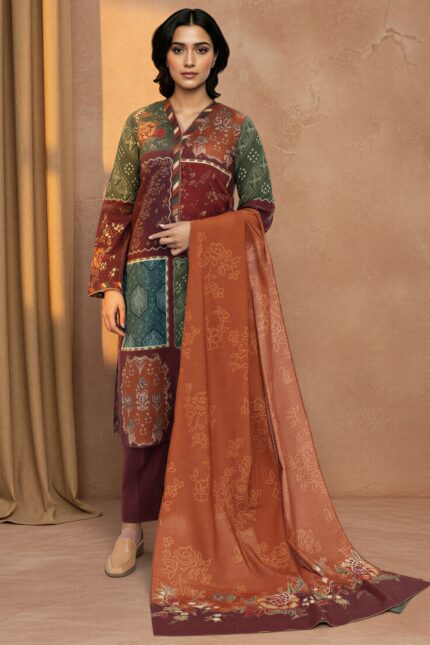 5778-ALIHA DIGITAL PRINTED KHADDAR STITCHED