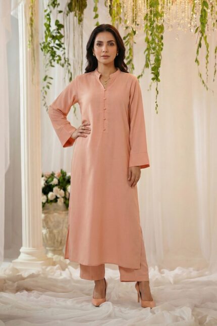 5794-INARA DYED GEORGETTE STITCHED