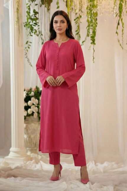 5803-EIHAM DYED GEORGETTE STITCHED