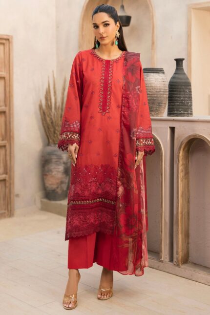 5821-SAMAA EMBROIDERED LAWN UNSTITCHED