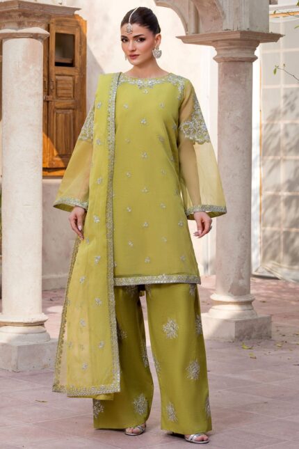 MOTIFZ  5826-LUCY EMBROIDERED ORGANZA STITCHED