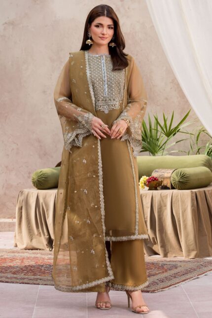 MOTIFZ  5827-ALICE EMBROIDERED ORGANZA STITCHED