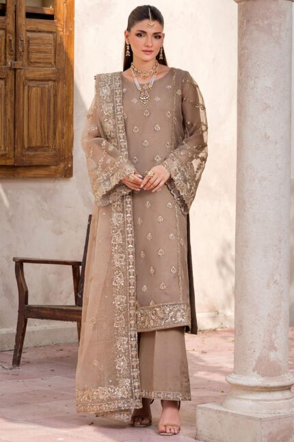 MOTIFZ  5830-MARY EMBROIDERED ORGANZA STITCHED