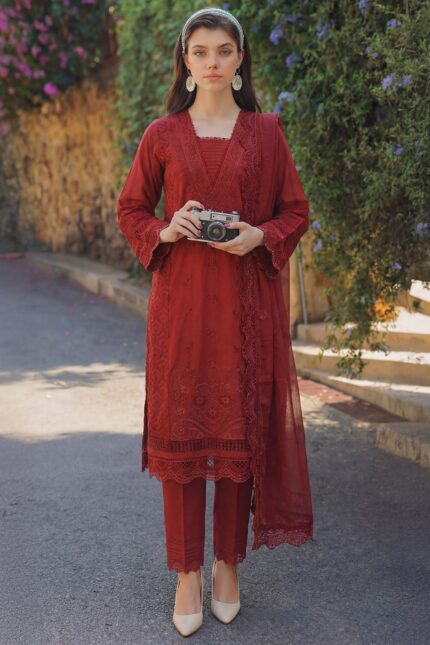 5839-IRIS EMBROIDERED LAWN UNSTITCHED