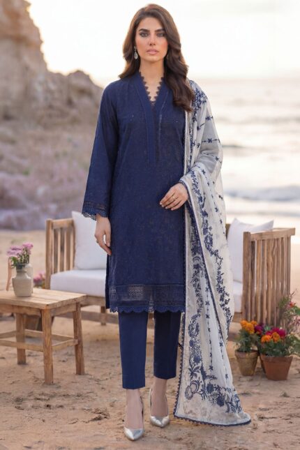 5844-ZINNIA EMBROIDERED LAWN UNSTITCHED