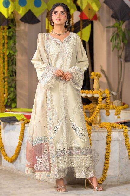 5919-SKYLAR EMBROIDERED LAWN STITCHED