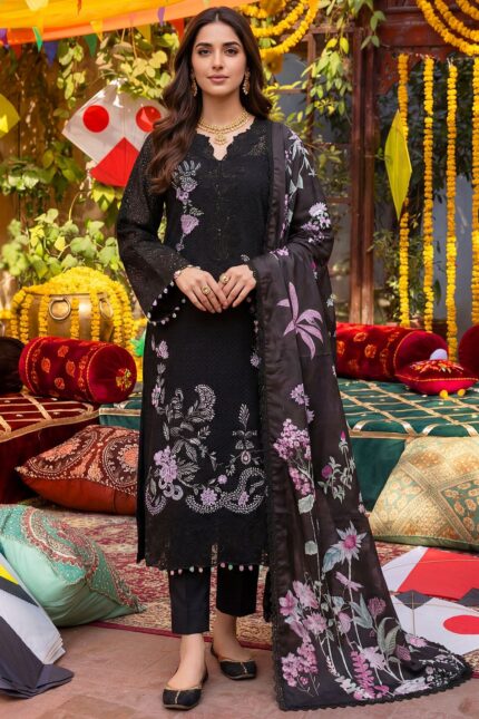 5925-DANDELION EMBROIDERED LAWN STITCHED