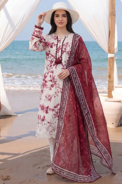 6007-ZURI EMBROIDERED LAWN UNSTITCHED