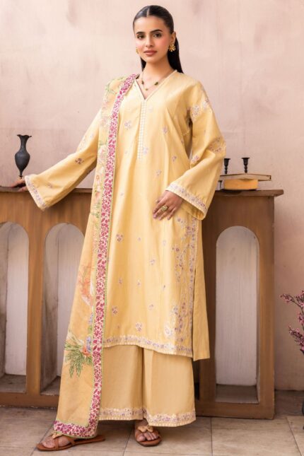 6034-MEERSHA EMBROIDERED LAWN UNSTITCHED