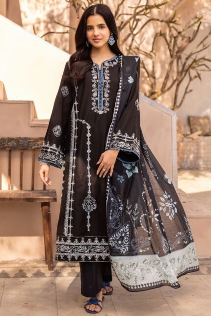 6038-IZEL EMBROIDERED LAWN UNSTITCHED